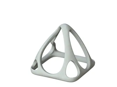 SciFi Cube Object No 57792 Low Poly Shape Low-poly 3D model
