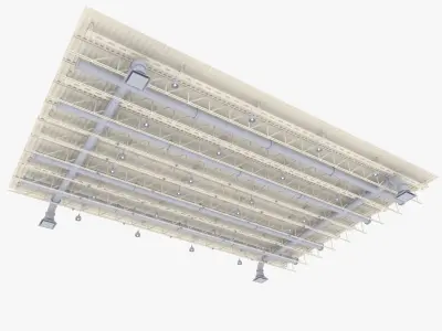 Ceiling Ventilation Pipes 6 3D model