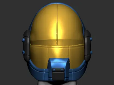 High quality scifi helmet high poly sculpt 3d printable ver 2  3D model