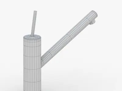 1656 - Water Tap Low-poly 3D model