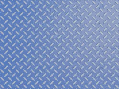 Dirty Blue Treadplate PBR Seamless Texture