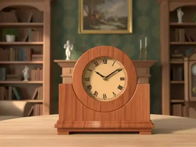 3D Antique Clocks Collection Low-poly 3D model