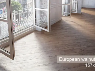 Wooden floor 3D model