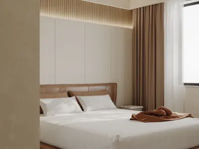 Bedroom interior scenes 3D model 43