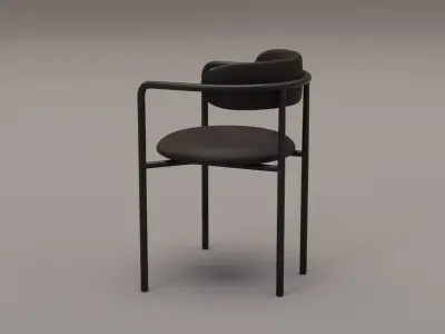 Bar Chair Low-poly 3D model buy