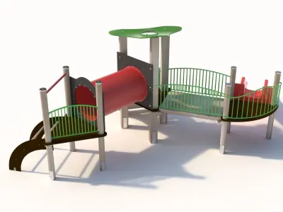 Children Combined Polygon Toy 3D model