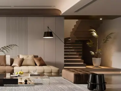 Indoor model of the reception room 3D model