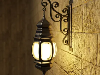 Medieval Lantern 3D model get