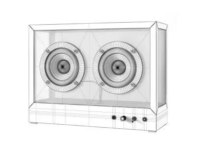 Small Transparent Speaker 3D model