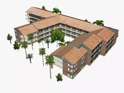 3642 Main Beach Parade Low-poly 3D model