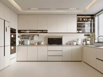Functional Contemporary kitchen 106 3D model