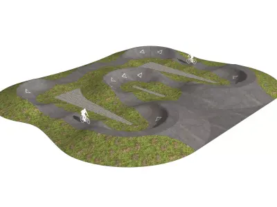 Pump track 01 3D model