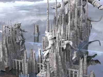 Werewolf Halls of Valhalla Kit bash Full Set Kit bash 3D model