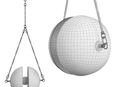 CORE chandelier Low-poly 3D model