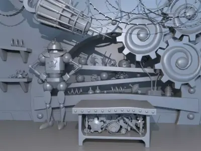 Robot Workshop 3D model