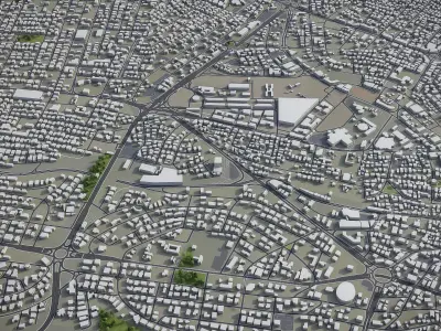 Amman Low-poly 3D model