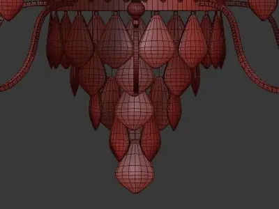 Crystal Ceiling Lights Bella figura 3D model