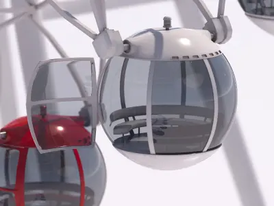 Heart of Antalya ferris wheel 3D model