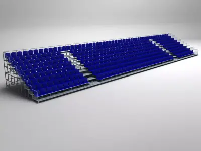 Stadium Seating Tribune 3D model