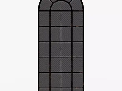 Industrial window Low-poly 3D model