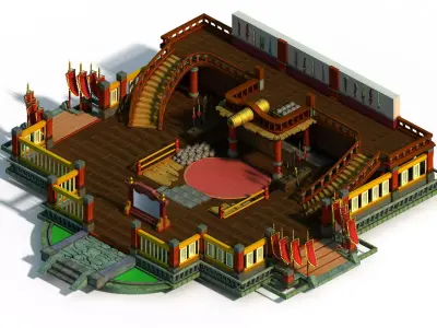 Gang Interior - Advanced Quartermaster Depot 3D model