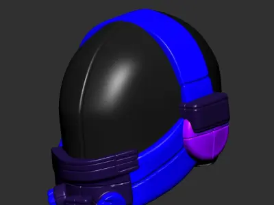 helmet high poly sculpt 3d printable  3D model 3D model get