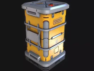 Sci fi Box Container 3D model