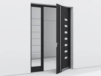 Aluminium door 35 3D model