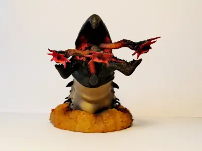 TREMORS Graboid Statue - - 3D Print Model FanMade STL Figurine 3D print model