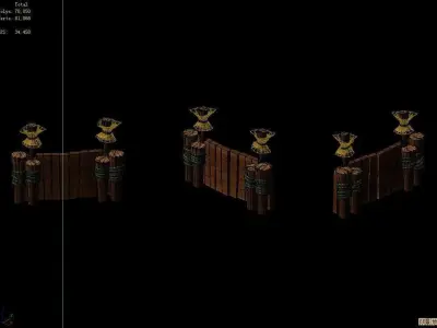 Dynasty City - Small Door 42 3D model