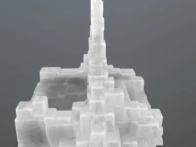ice temple 1 Low-poly 3D model