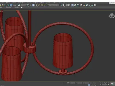 MERIDIAN CHANDELIER Low-poly 3D model