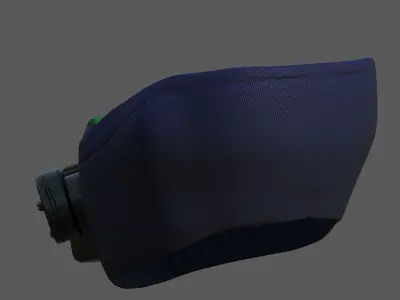 Gas mask respirator scifi futuristic 3d model  Low-poly 3D model order
