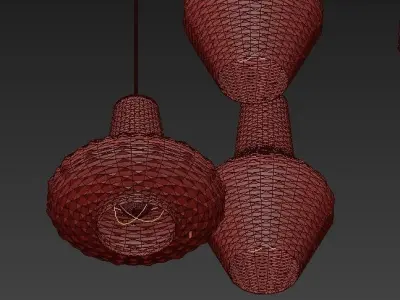 Lute Pendant Light 3D model