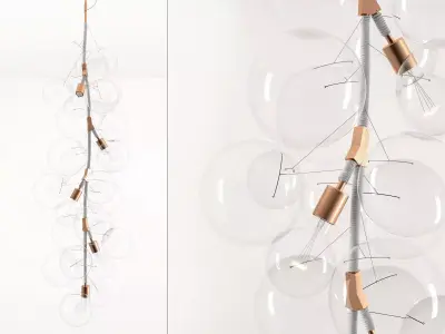 X-Tall Bubble Chandelier 3D model
