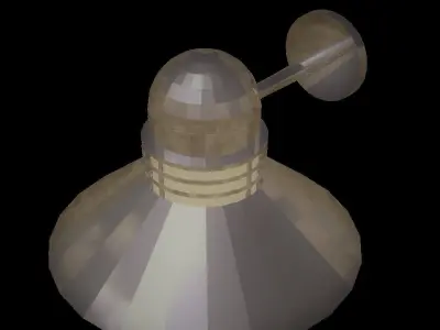 Wall hung modern light fixture Low-poly 3D model