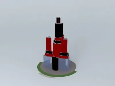The Trio Towers 3D model