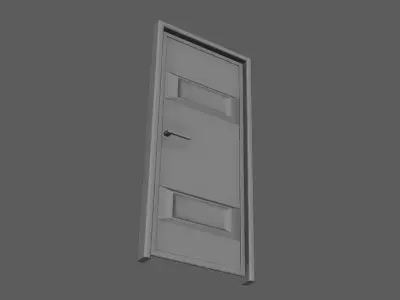 Door- SIMPLE  Free 3D model Free low-poly 3D model