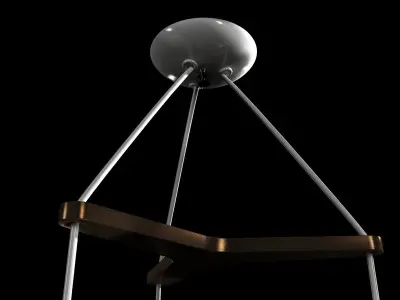 Astron Tri Mid-Century Chandelier  Rejuvenation 3D model