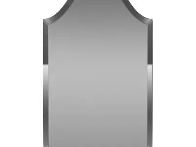 Dariel Tall Arched Scalloped Wall Mirror WRLO6854 3D model