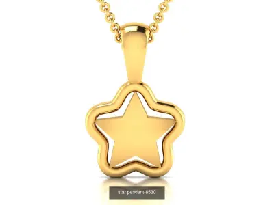 14 Star Pendant ring earrings pendant  3D Model Pack