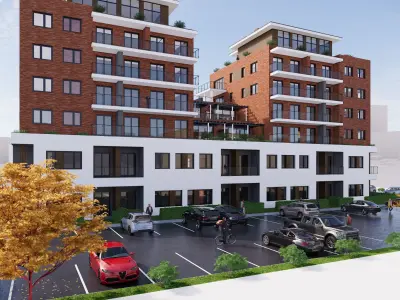 Apartment Building 1 3D model