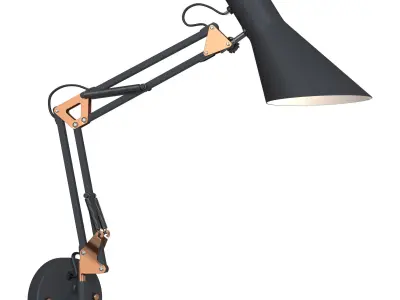 Norden 01032-1 gray office table lamp 3D model