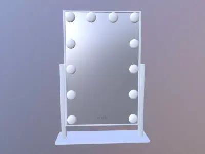 LED Light Makeup Mirror 3D model