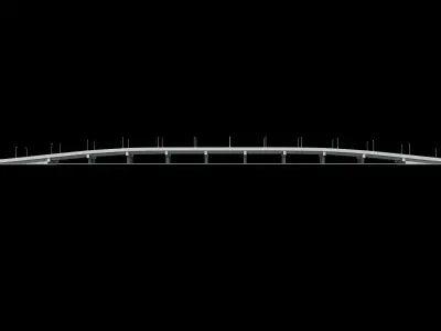Roadway Bridge Free 3D model