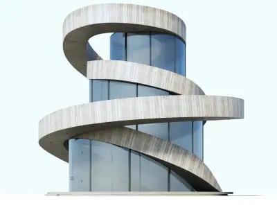 Ribbon Chappel Low-poly 3D model