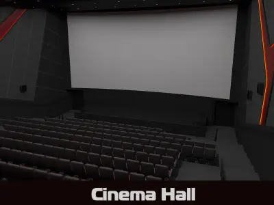 Cinema hall 3d model 3D model