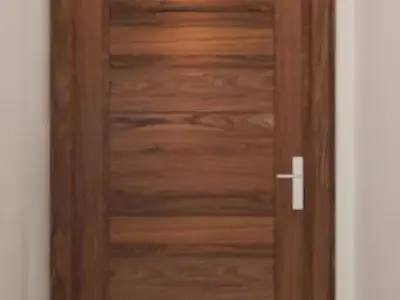 wooden door Free 3D model order