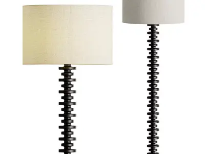 Fishbone Floor Lamp 3D model