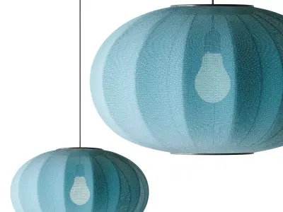 Knit Wit Oval Pendant light 3D model